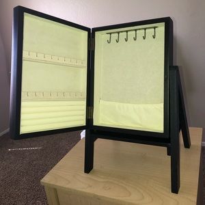 Black Jewelry Box with Mirror